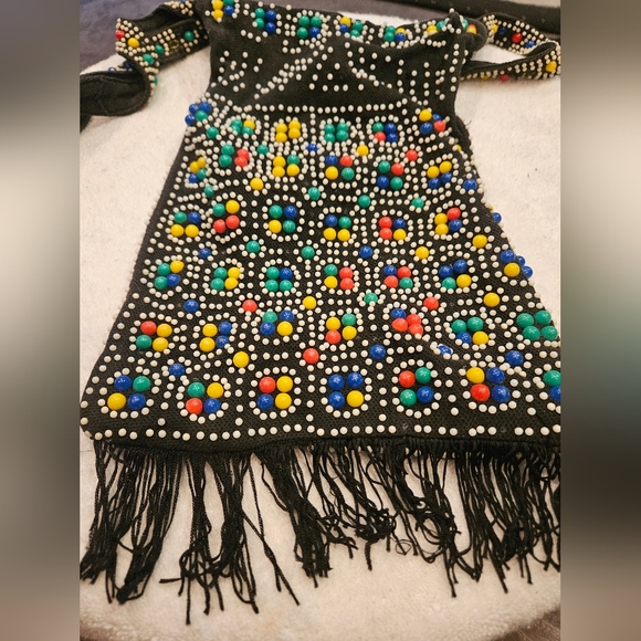 VINTAGE CANDY DOT BEADED PURSE - Picture 2 of 2